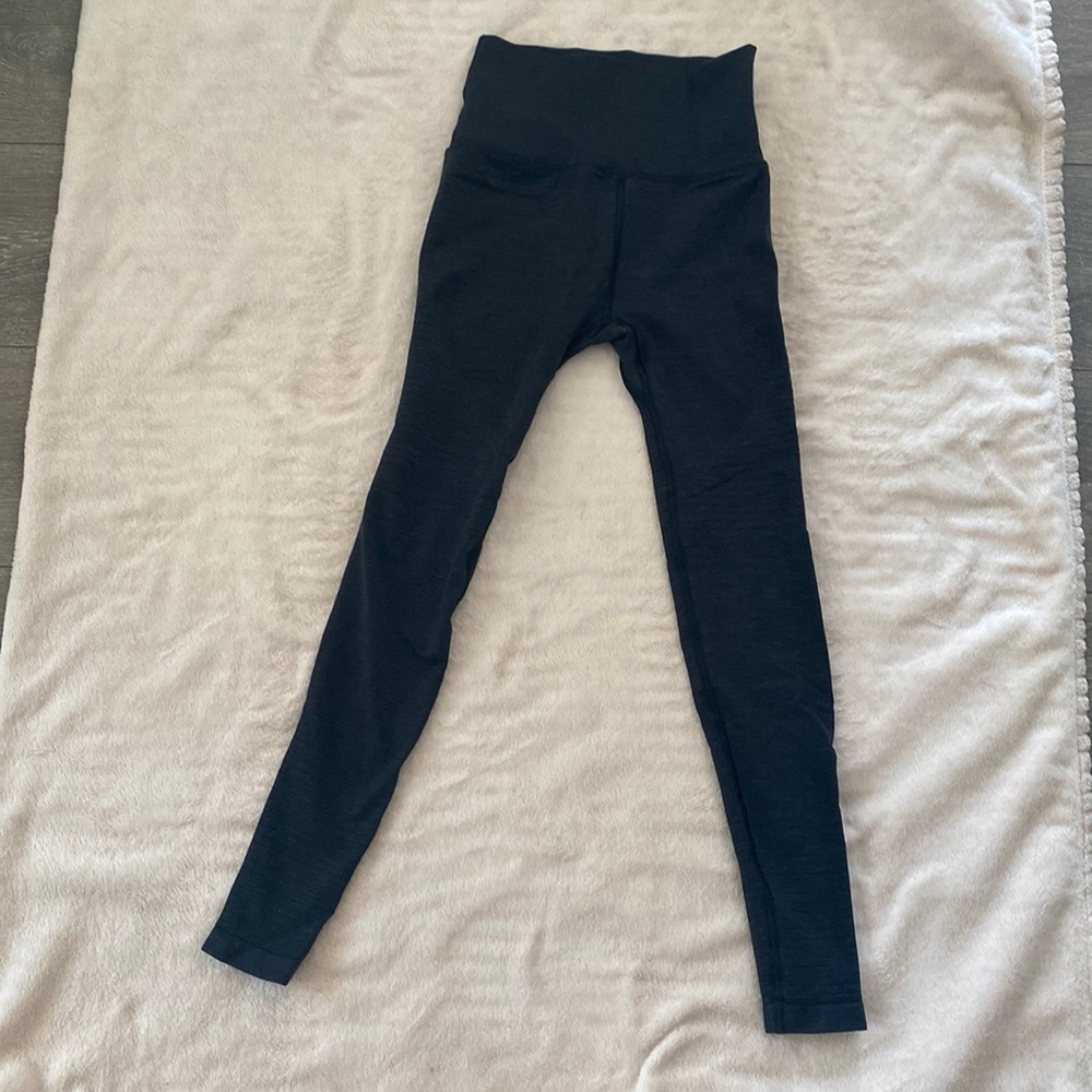 Alphalete OG Revival Leggings - Size S, Black Marl